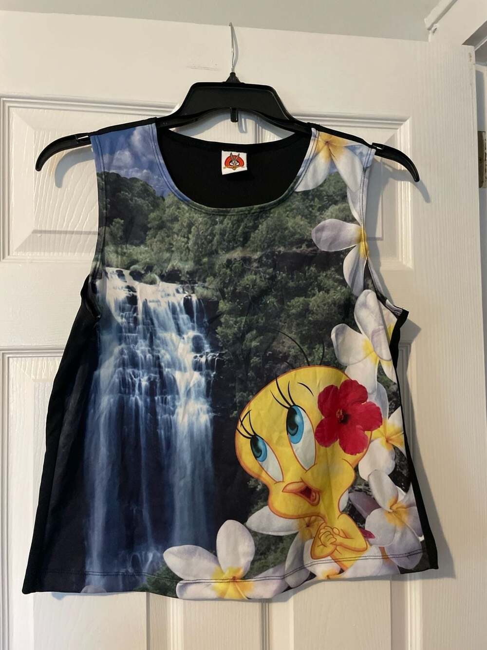 Vintage 2002 Jerry Leigh Looney Tunes Tweety Bird Graphic Tank Top